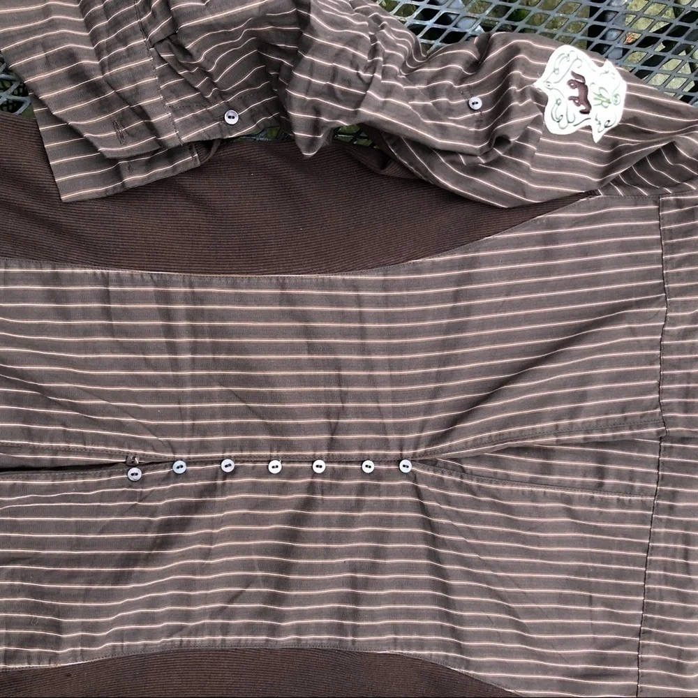 XL Goode Rider brown riding top w winched back and stretchy side panels. - Picture 5 of 11